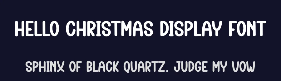 Hello Christmas Display Font by creativeletter — Display Font — thumbnail 2