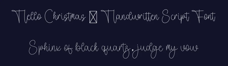 Hello Christmas – Handwritten Script Font by freshtypeink — Script Handwritten Font — thumbnail 2