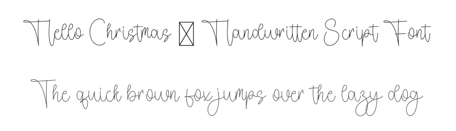 Hello Christmas – Handwritten Script Font by freshtypeink — Script Handwritten Font