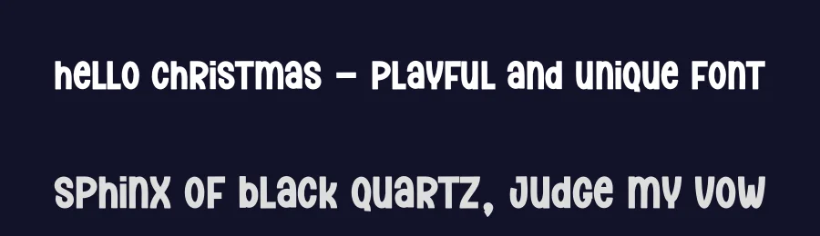 Hello Christmas – Playful And Unique Font by creativeletter — Display Font — thumbnail 2
