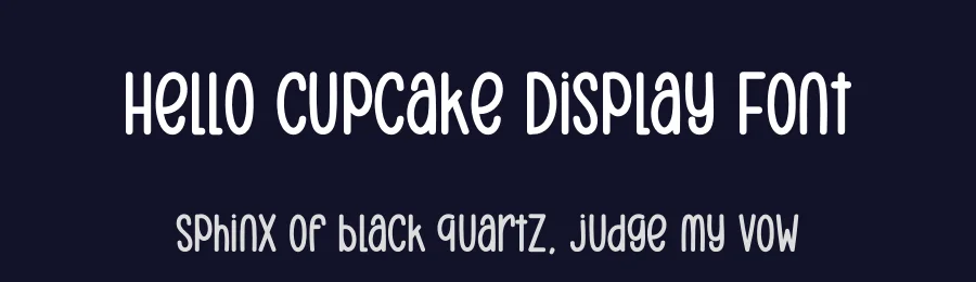 Hello Cupcake Display Font by creativeletter — Display Font — thumbnail 2