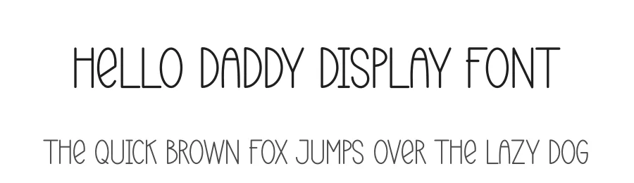 Hello Daddy Display Font by creativeletter — Script Handwritten Font