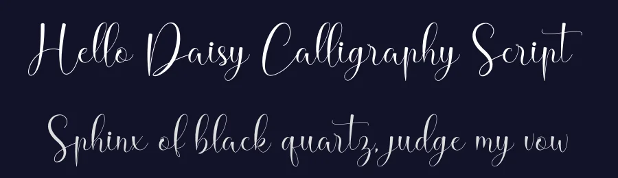 Hello Daisy Calligraphy Script by Naharstd — Script Handwritten Font — thumbnail 2