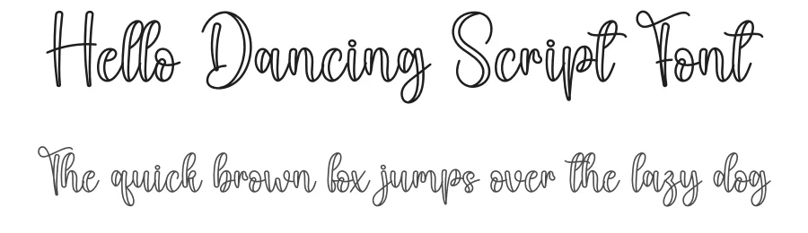 Hello Dancing Script Font by andikastudio — Script Handwritten Font