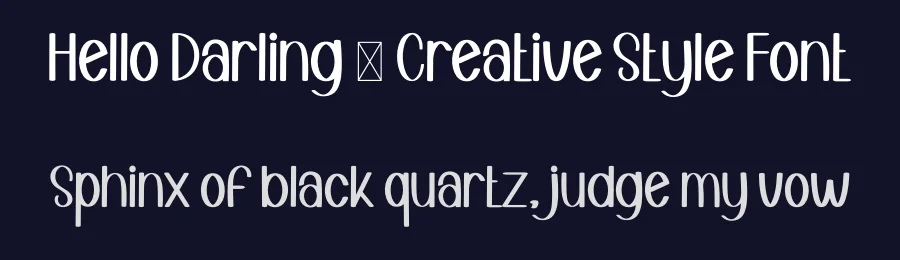 Hello Darling – Creative Style Font by freshtypeink — Display Font — thumbnail 2