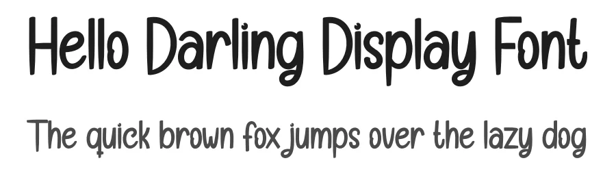 Hello Darling Display Font by creativeletter — Display Font