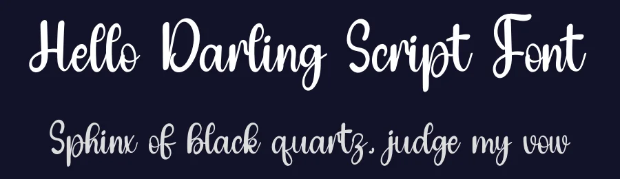 Hello Darling Script Font by inermediaSTUDIO — Script Handwritten Font — thumbnail 2