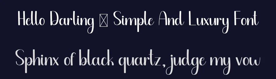 Hello Darling – Simple And Luxury Font by freshtypeink — Script Handwritten Font — thumbnail 2