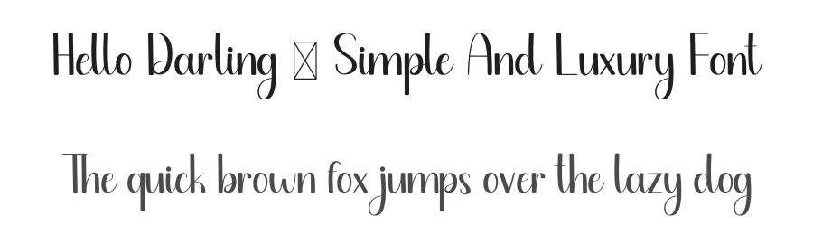 Hello Darling – Simple And Luxury Font by freshtypeink — Script Handwritten Font
