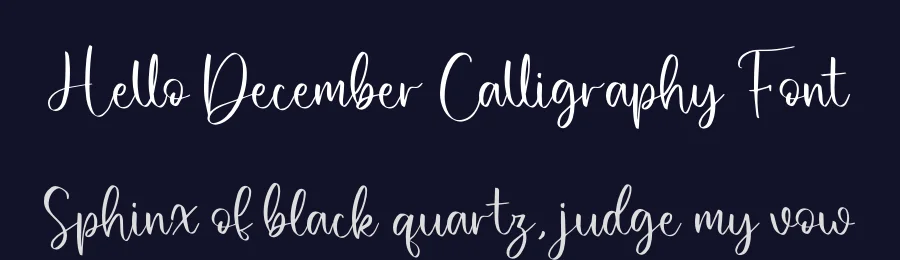 Hello December Calligraphy Font by letterenastudios — Script Handwritten Font — thumbnail 2