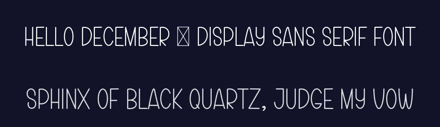 Hello December – Display Sans Serif Font by freshtypeink — Display Font — thumbnail 2