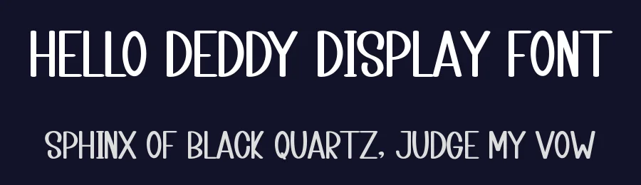 Hello Deddy Display Font by inermediaSTUDIO — Display Font — thumbnail 2