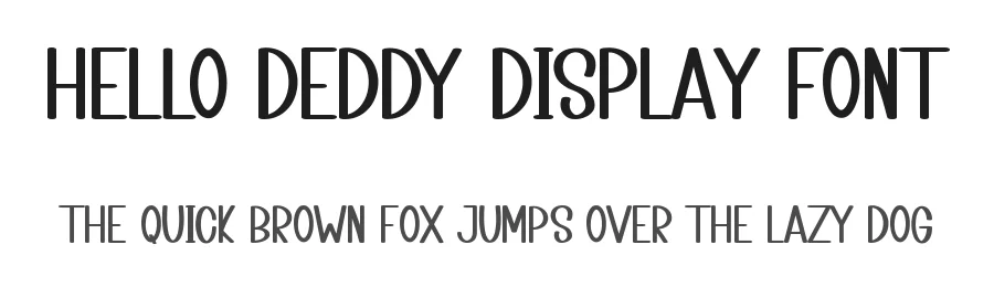 Hello Deddy Display Font by inermediaSTUDIO — Display Font