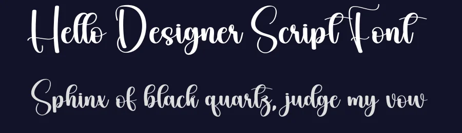 Hello Designer Script Font by creativeletter — Script Handwritten Font — thumbnail 2