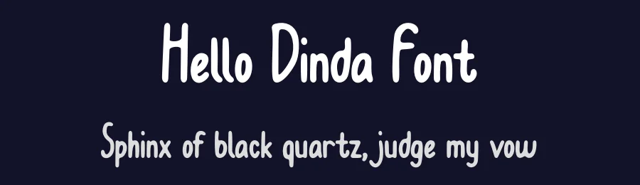 Hello Dinda Font by Rachmad bagus f — Decorative Font — thumbnail 2