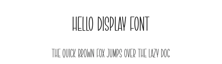 Hello Display Font by Wati Studio โ Display Font