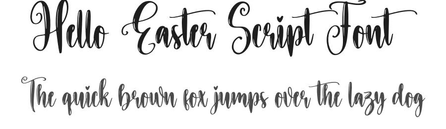 Hello Easter Script Font by creativeletter — Script Handwritten Font