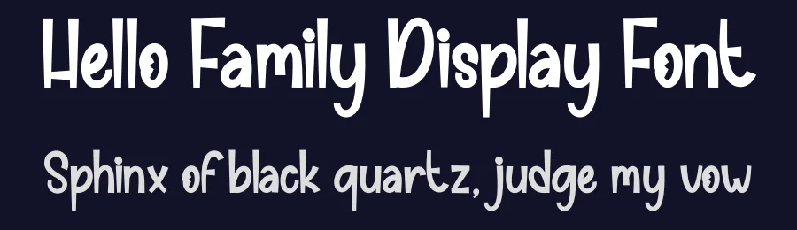 Hello Family Display Font by andikastudio — Display Font — thumbnail 2