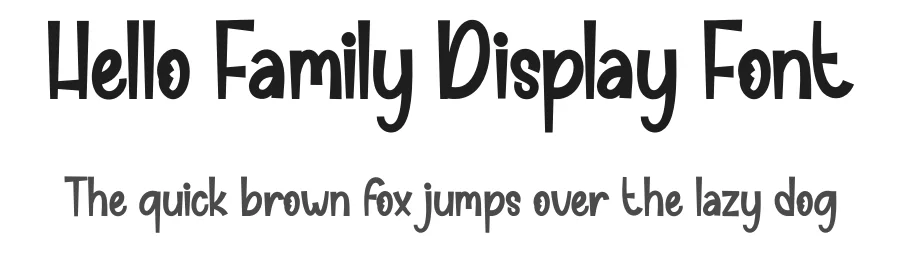 Hello Family Display Font by andikastudio — Display Font
