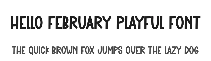 Hello February Playful Font by creativeletter — Display Font