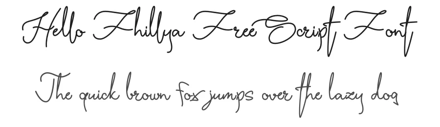 Hello Fhillya Free Script Font by khaiuns — Script Handwritten Font