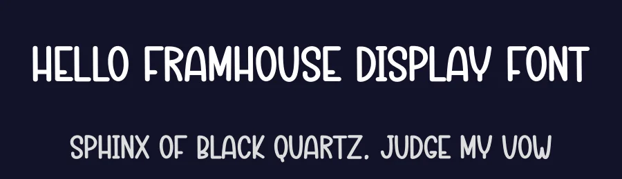 Hello Framhouse Display Font by creativeletter — Display Font — thumbnail 2