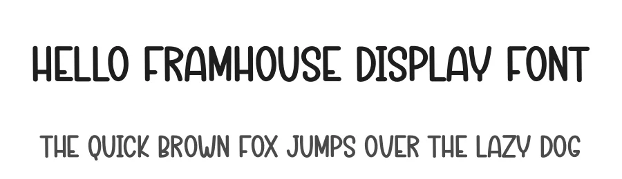 Hello Framhouse Display Font by creativeletter — Display Font