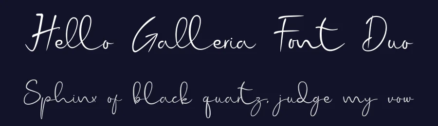 Hello Galleria Font Duo by andika fez — Script Handwritten Font — thumbnail 2