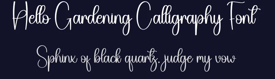 Hello Gardening Calligraphy Font by creativeletter — Script Handwritten Font — thumbnail 2
