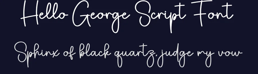 Hello George Script Font by creativeletter — Script Handwritten Font — thumbnail 2