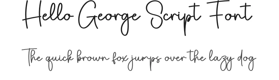 Hello George Script Font by creativeletter — Script Handwritten Font