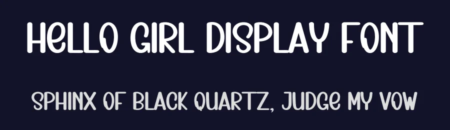 Hello Girl Display Font by inermediaSTUDIO — Display Font — thumbnail 2