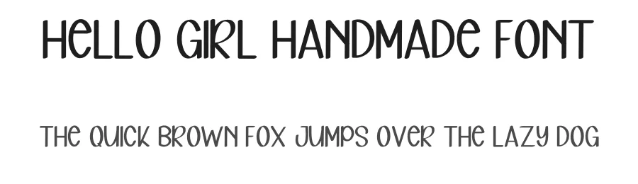 Hello Girl Handmade Font by inermediaSTUDIO — Display Font