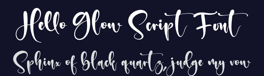 Hello Glow Script Font by afterpaper — Script Handwritten Font — thumbnail 2