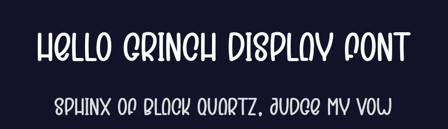 Hello Grinch Display Font by creativeletter — Display Font — thumbnail 2