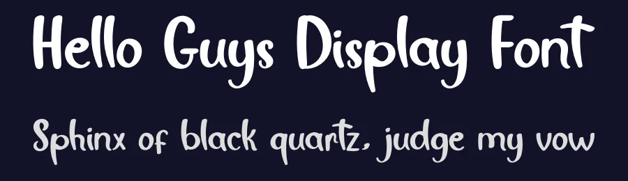Hello Guys Display Font by inermediaSTUDIO — Display Font — thumbnail 2