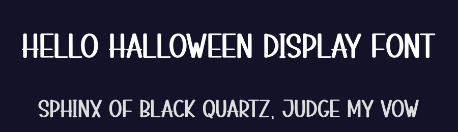 Hello Halloween Display Font by creativeletter — Display Font — thumbnail 2