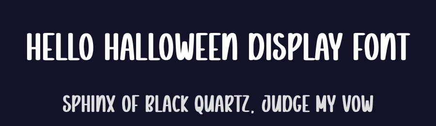 Hello Halloween Display Font by creativeletter — Display Font — thumbnail 2