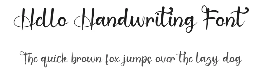 Hello Handwriting Font by kateengciu — Script Handwritten Font