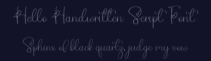 Hello Handwritten Script Font by freshtypeink — Script Handwritten Font — thumbnail 2