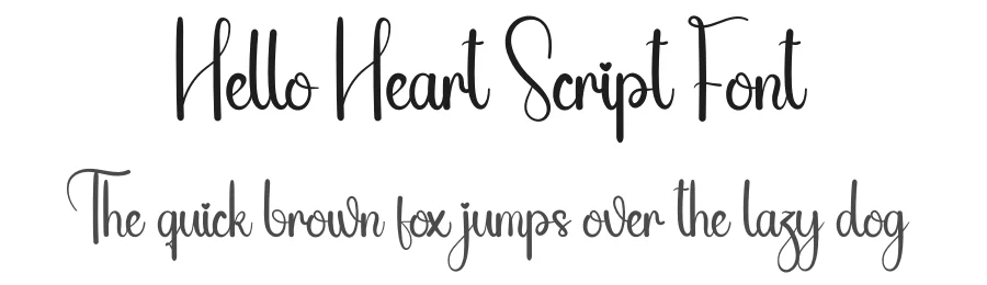 Hello Heart Script Font by creativeletter — Script Handwritten Font