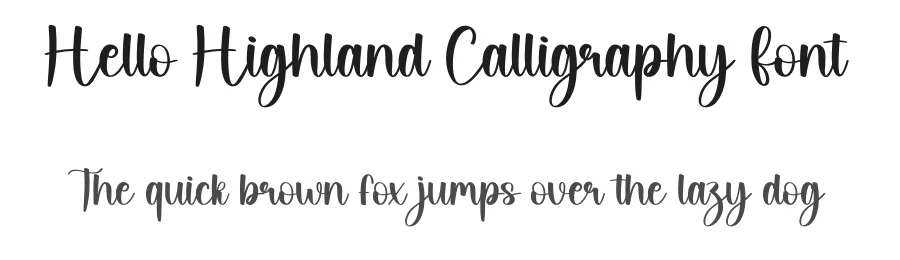 Hello Highland Calligraphy Font by andikastudio — Script Handwritten Font