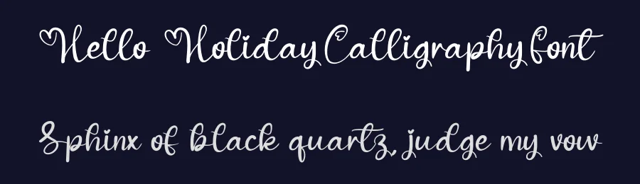 Hello Holiday Calligraphy Font by creativeletter — Script Handwritten Font — thumbnail 2