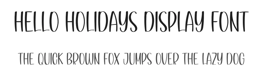 Hello Holidays Display Font by inermediaSTUDIO — Script Handwritten Font