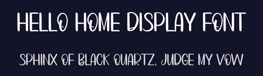 Hello Home Display Font by inermediaSTUDIO — Display Font — thumbnail 2