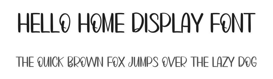 Hello Home Display Font by inermediaSTUDIO — Display Font