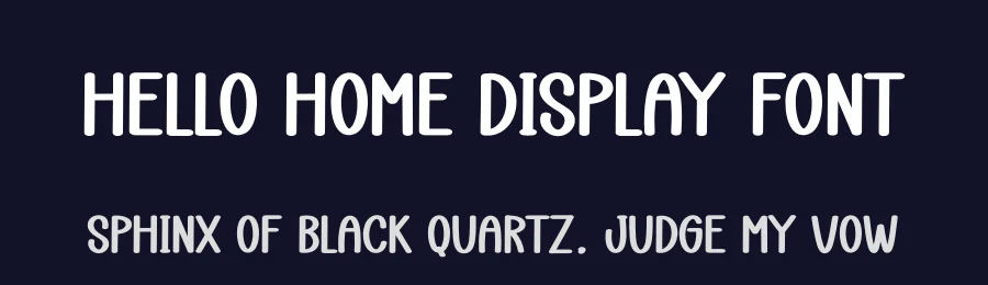Hello Home Display Font by creativeletter — Display Font — thumbnail 2
