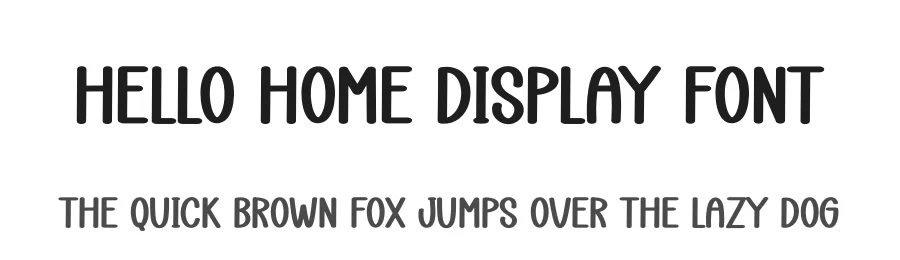 Hello Home Display Font by creativeletter — Display Font
