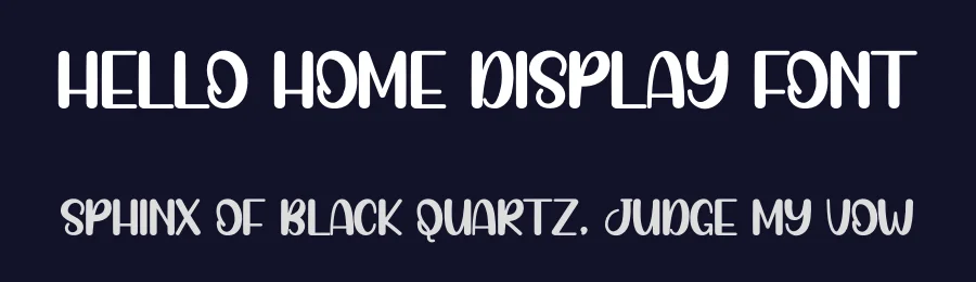 Hello Home Display Font by creativeletter — Display Font — thumbnail 2