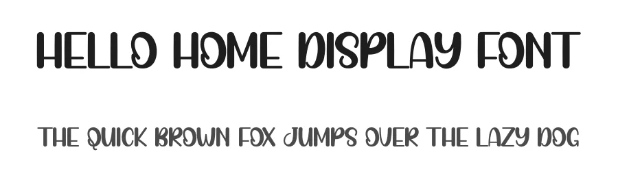 Hello Home Display Font by creativeletter — Display Font